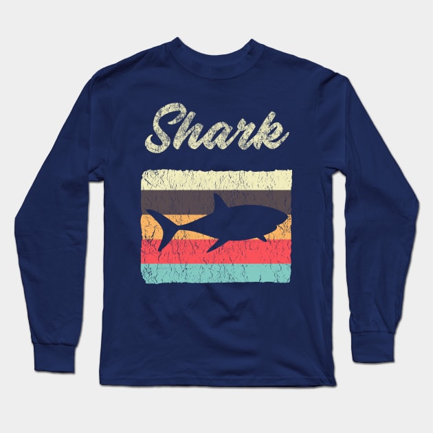 Shark Long Sleeve T-Shirt by vladocar